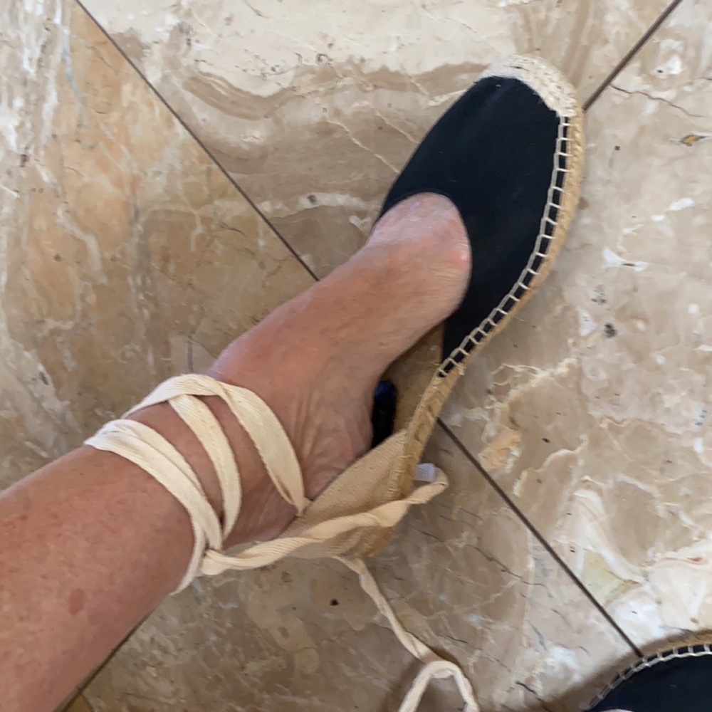 Steve Madden black canvas espadadrilles size 11 - Picture 2 of 5